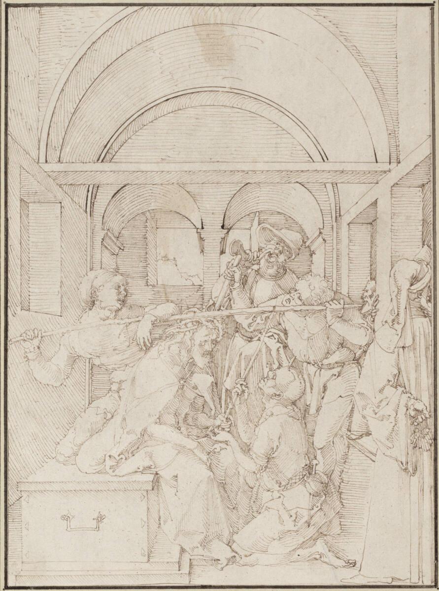 Albrecht Dürer, Dornenkrönung Christi (Entwurf für "Die Grüne Passion"), Inv. Nr.: 3082