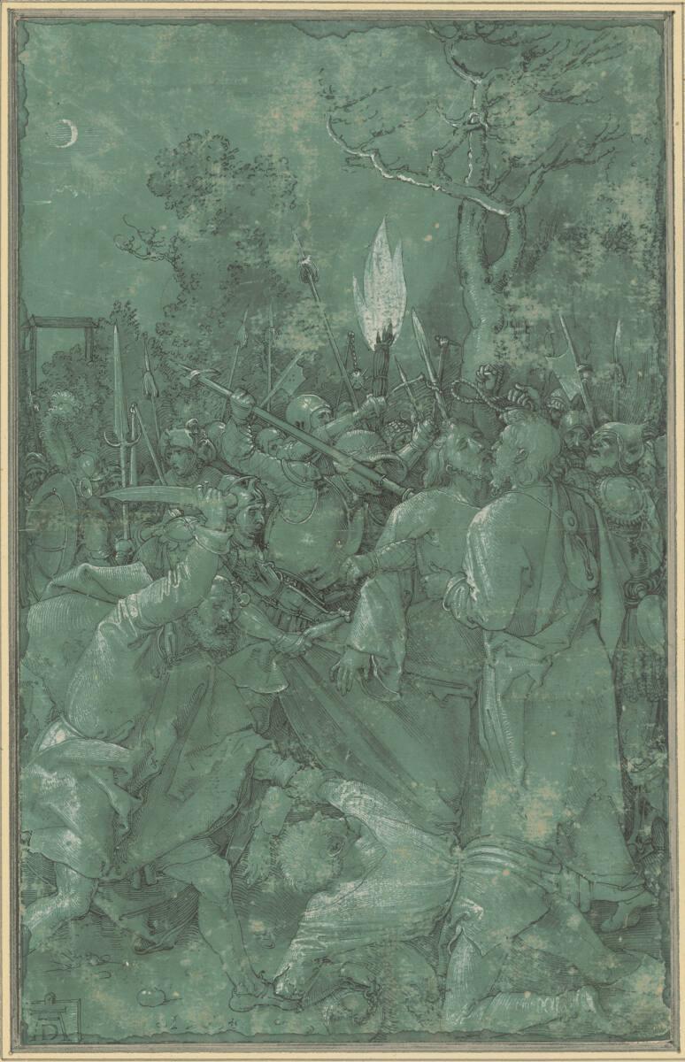 Die Grüne Passion - Gefangennahme Christi, Albrecht Dürer, 1503