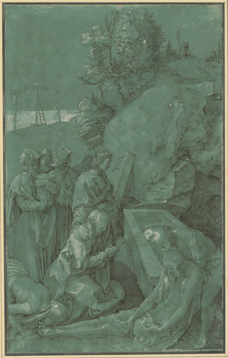 Albrecht Dürer, Die Grüne Passion - Grablegung Christi, Inv. Nr.: 3095