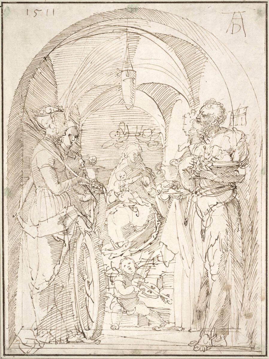 Maria mit Kind und vier Heiligen, Albrecht Dürer, 1511