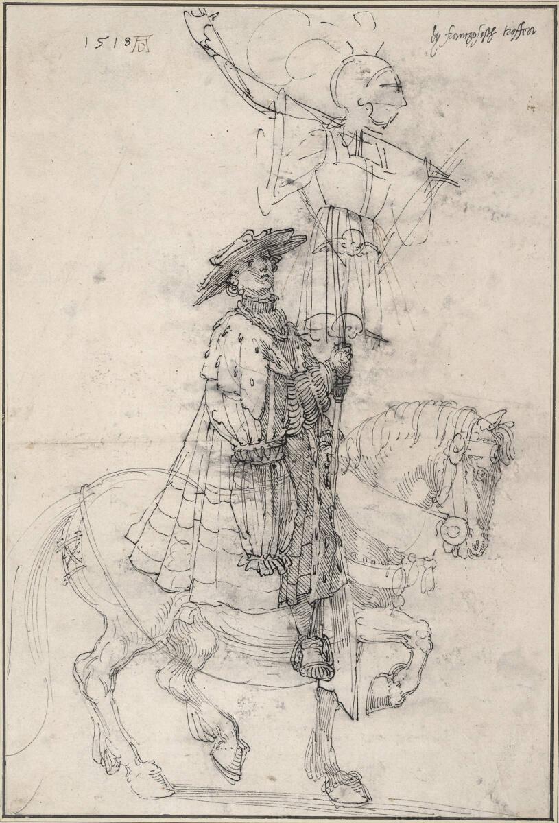 Die französische Trophäe (Entwurf für den Triumphzug Kaiser Maximilians I.), Albrecht Dürer, 1518