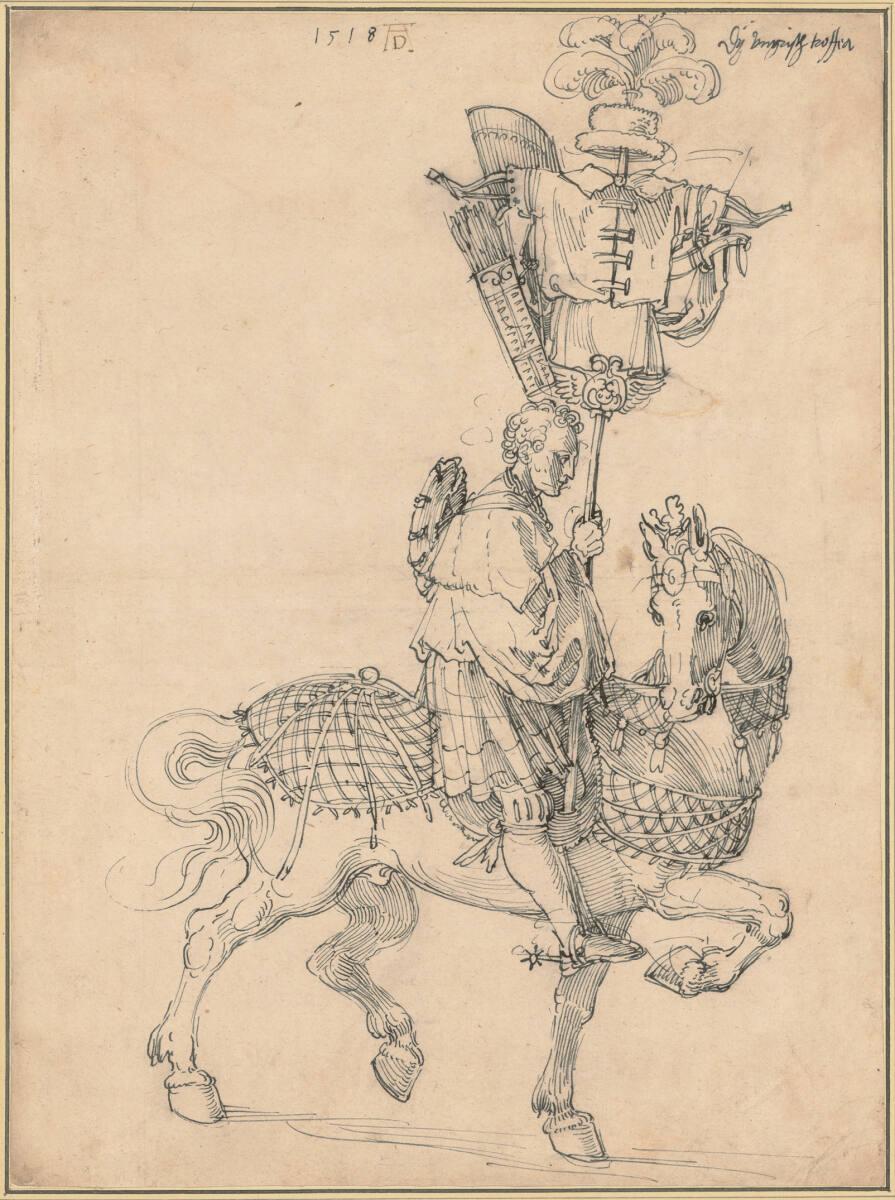Die ungarische Trophäe (Entwurf für den Triumphzug Kaiser Maximilians I.), Albrecht Dürer, 1518