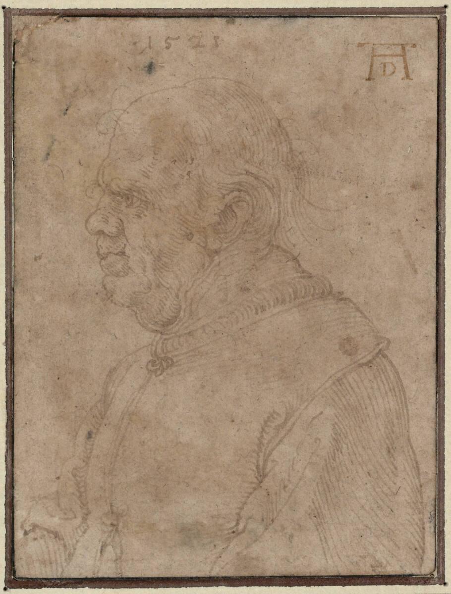 Albrecht Dürer, Bildnis eines Mannes im Profil, Inv. Nr.: 3172