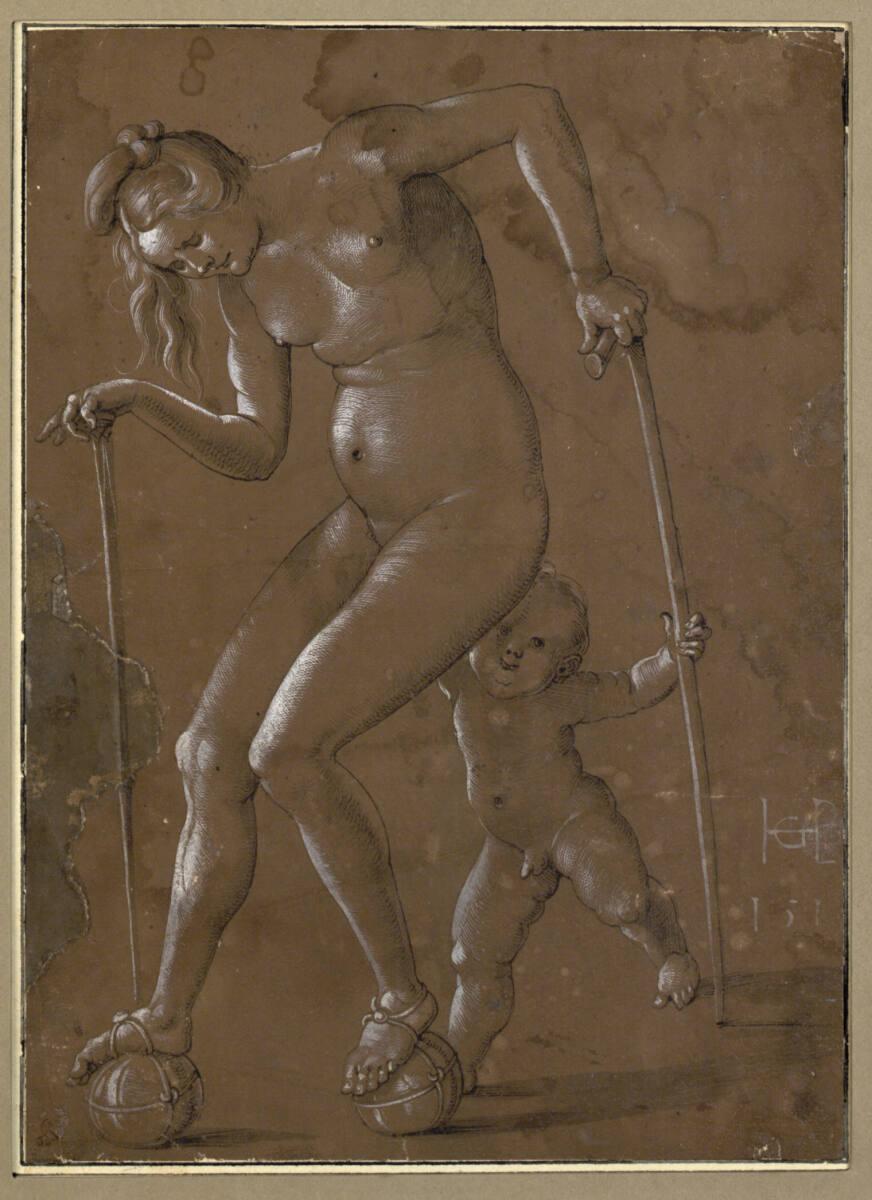 Hans Baldung gen. Grien, Die Kugelläuferin, Inv. Nr.: 3222