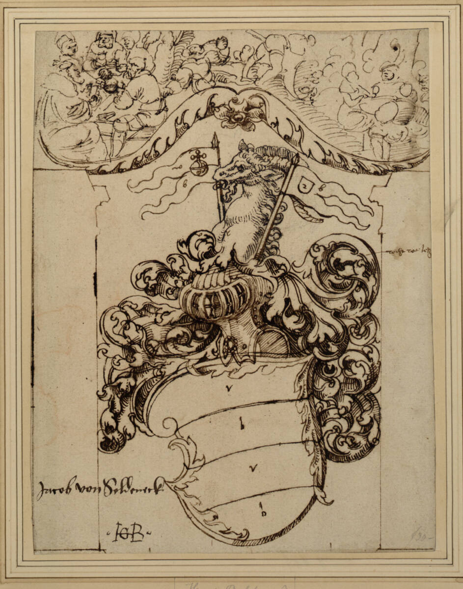 Wappen des Jacob von Seldeneck (Scheibenriss), StraßburgerMeister
