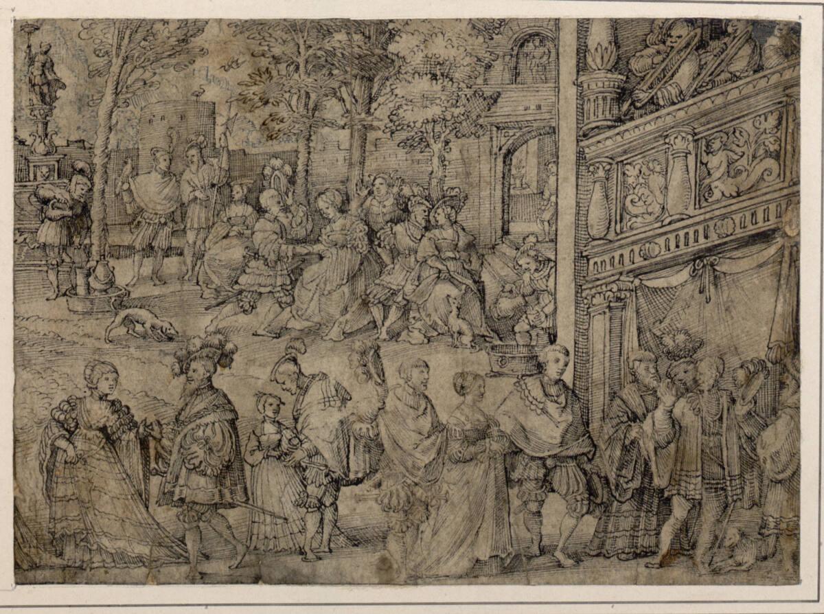 Jörg Breu d. J., Gesellschaftstanz im Freien, Inv. Nr.: 3264