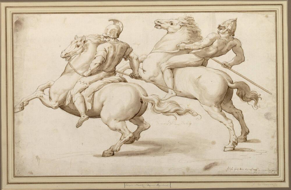 Joseph Heintz d. Ä., Zwei Reiter aus Attilas Gefolge, Inv. Nr.: 3323