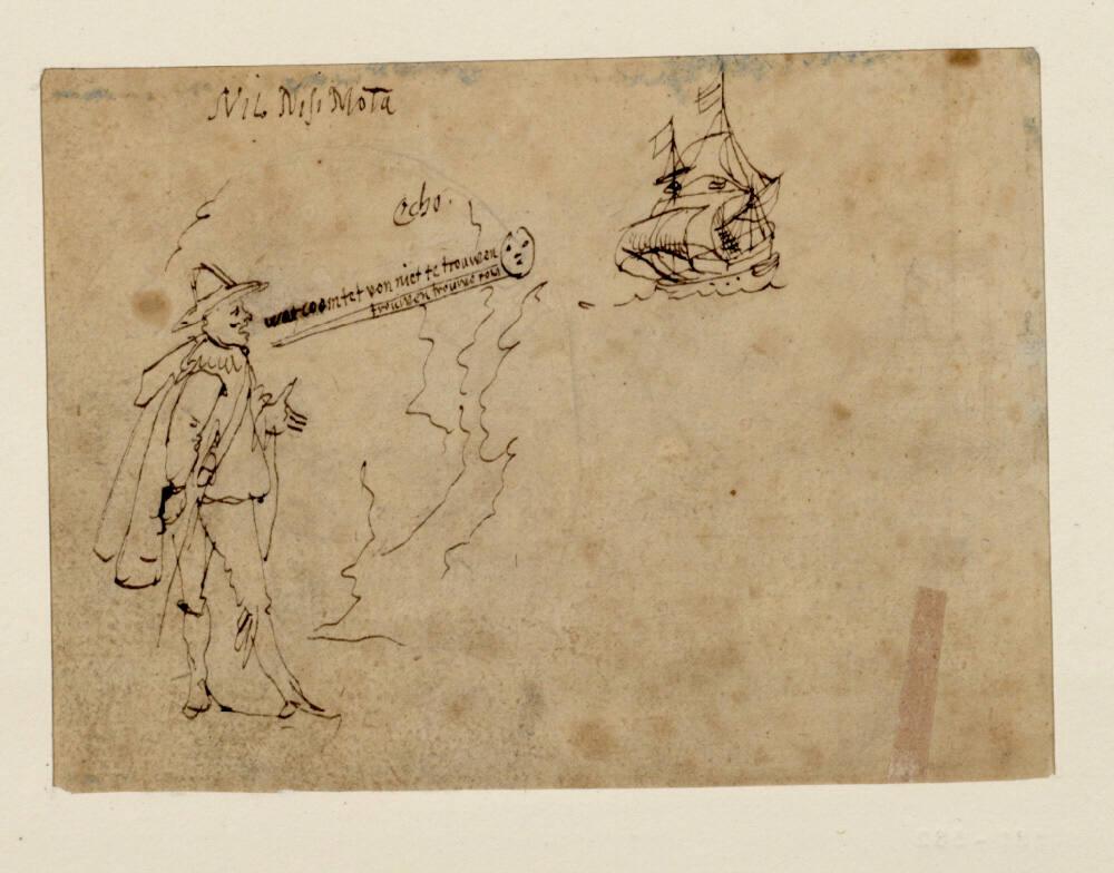 Valentin Wagner, Reiseskizzenbuch: Das Echo, Inv. Nr.: 3421v
