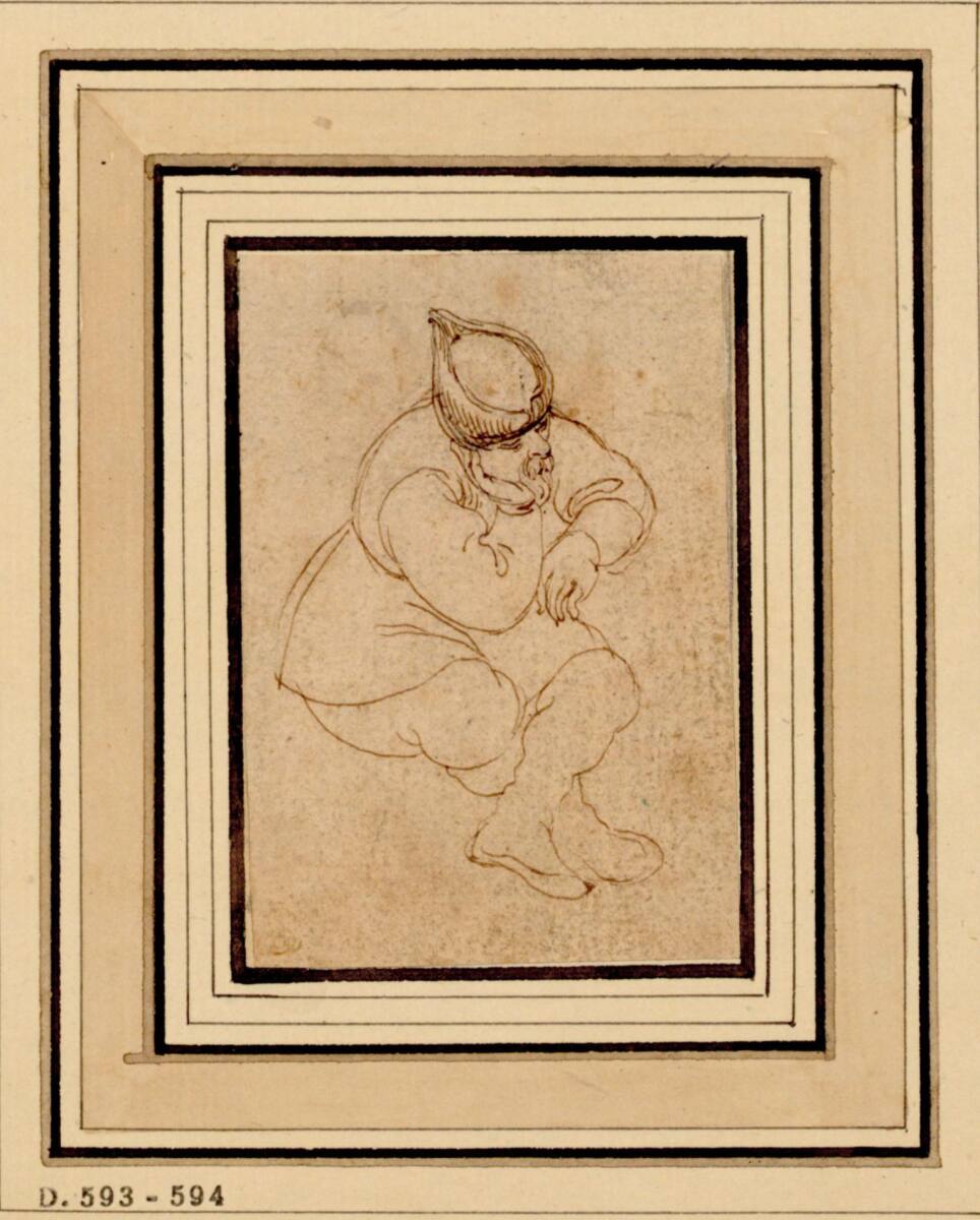 Reiseskizzenbuch: Schlummernder Mann, 1631–1638