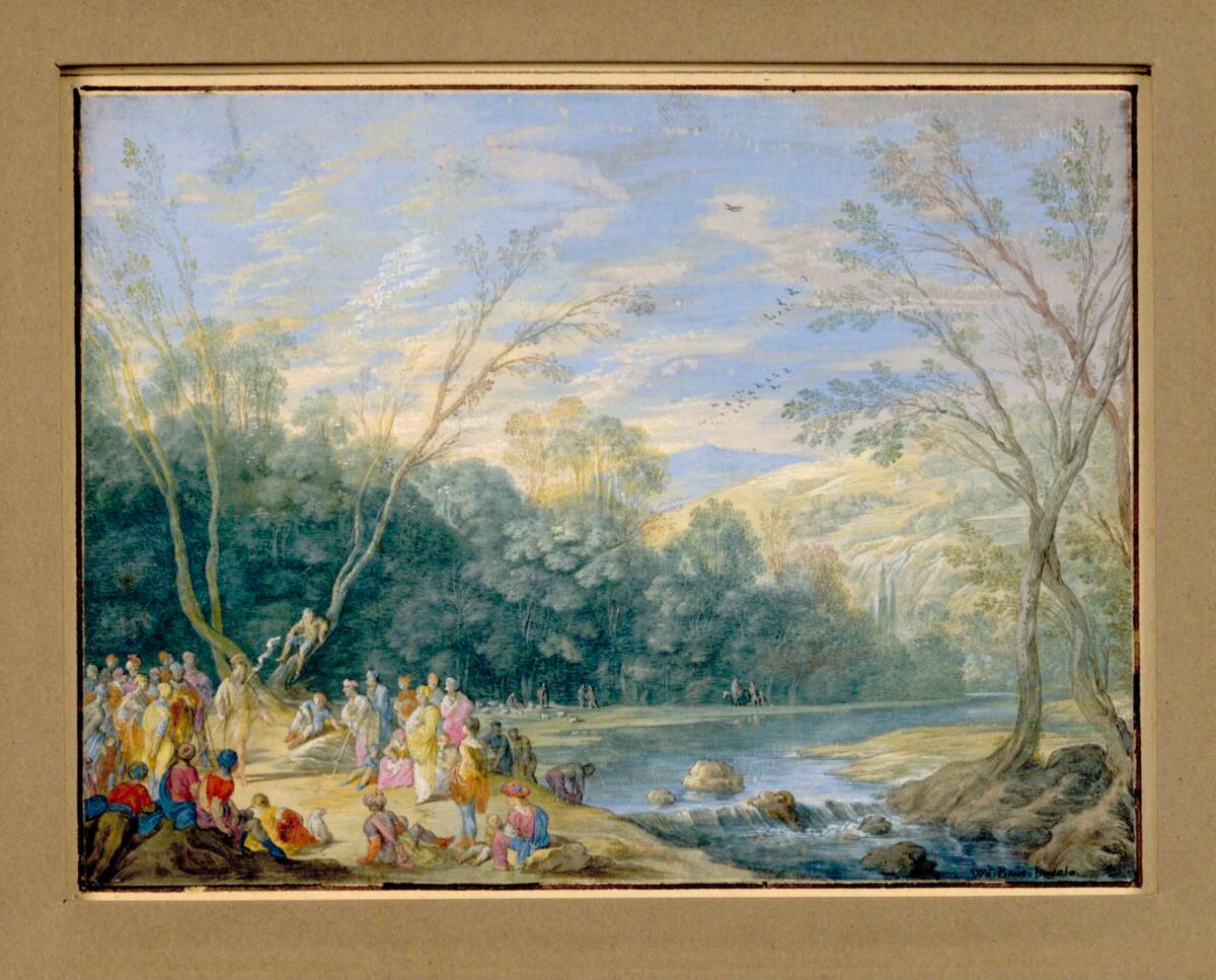 Die Predigt des Täufers, Johann Wilhelm Baur