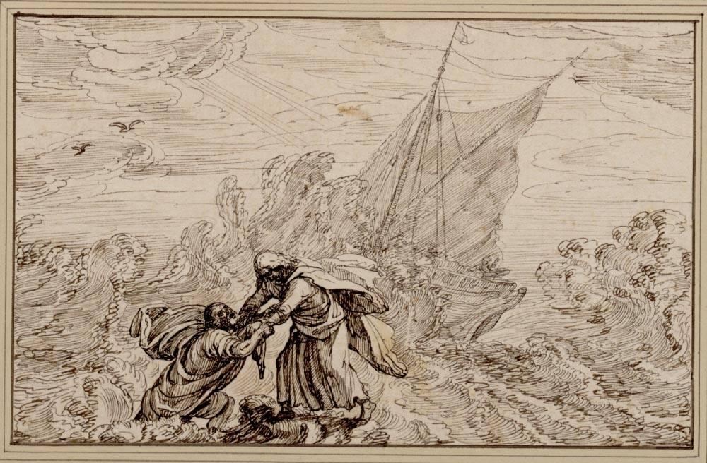 Isaak Major, Christus am Meere wandelnd, Inv. Nr.: 3487