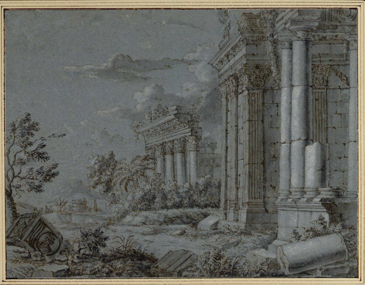 Antike Tempelruine, Georg Paul Ermels