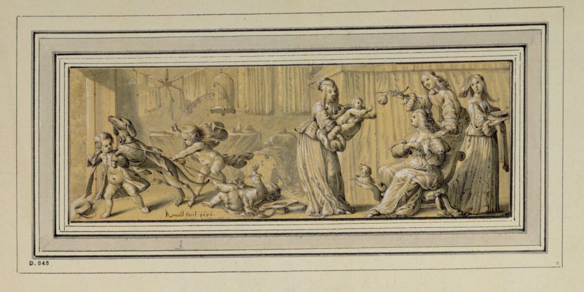 Jonas Arnold, Familienszene in einer Stube, Inv. Nr.: 3559