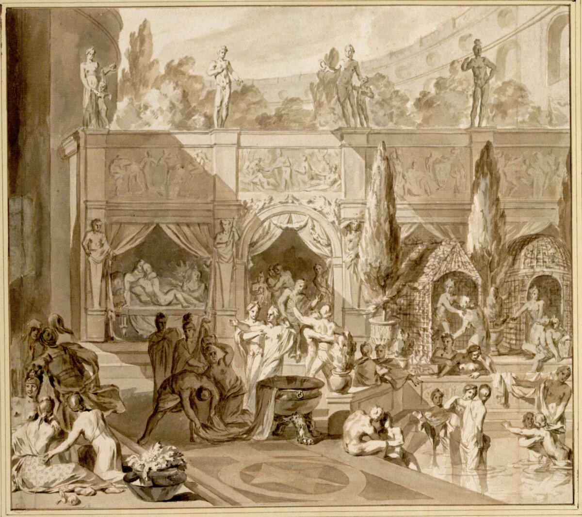 Liebesfest in einem Badehaus, Ottmar Elliger the Younger