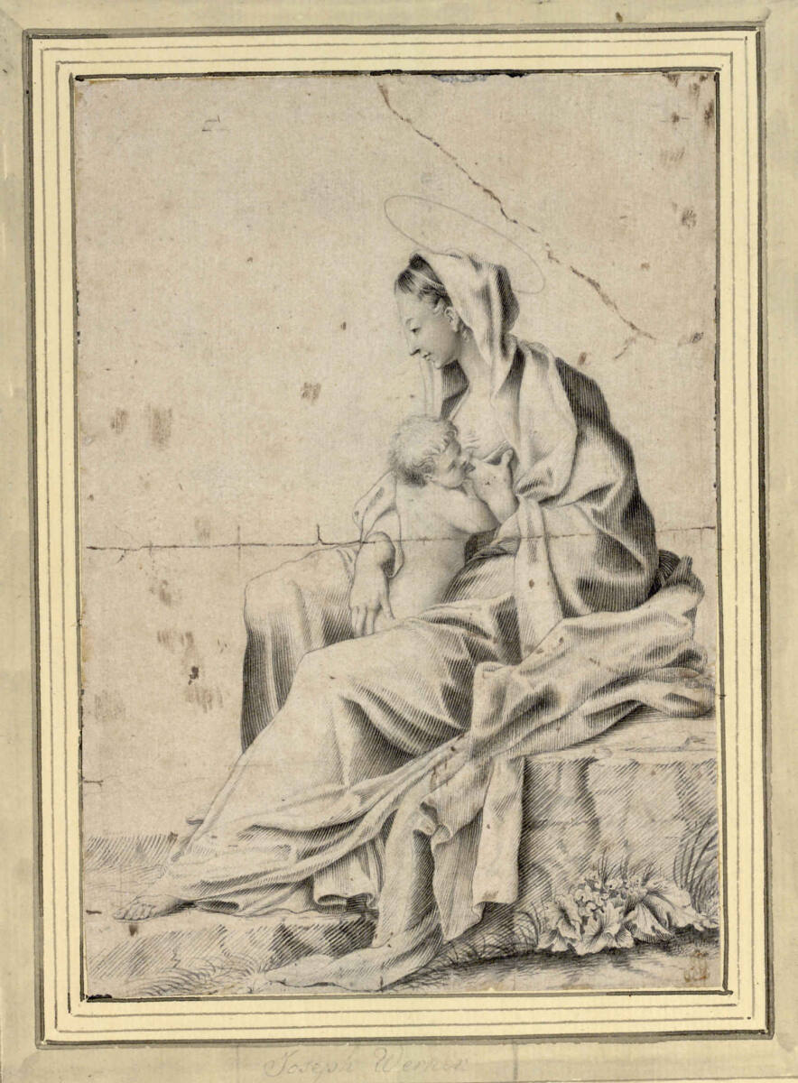 Die heilige Jungfrau Maria das Jesuskind stillend, Joseph Werner the Younger