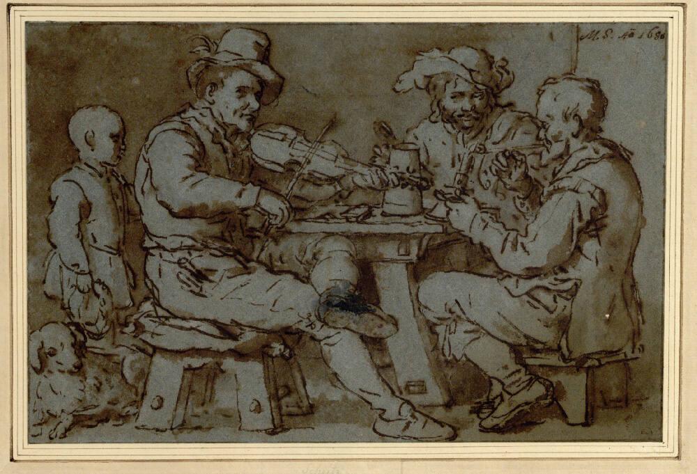 Matthias Scheits, Szene in einer Bauernschenke, Inv. Nr.: 3687