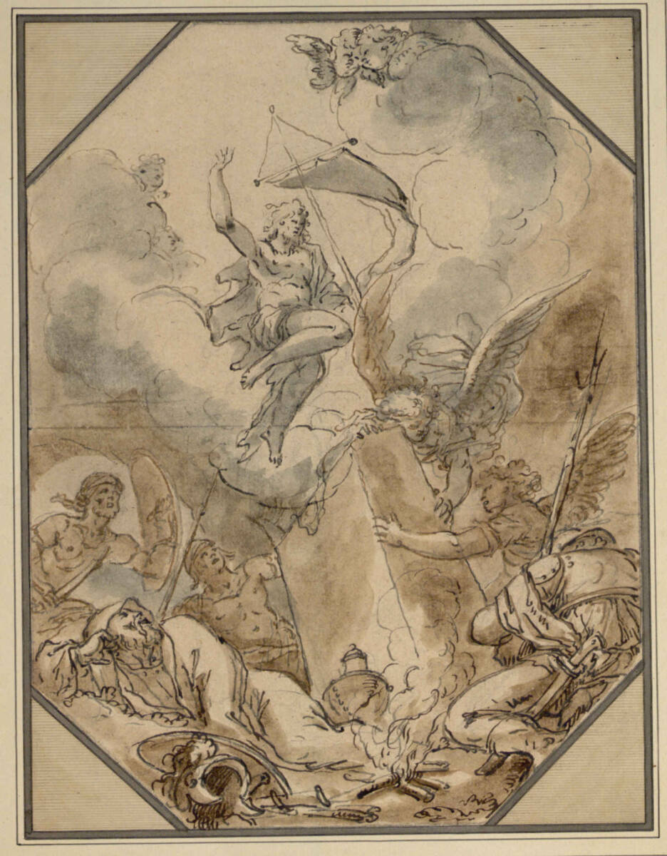 Auferstehung Christi (Entwurf für ein Deckenbild?), Samuel Bottschild