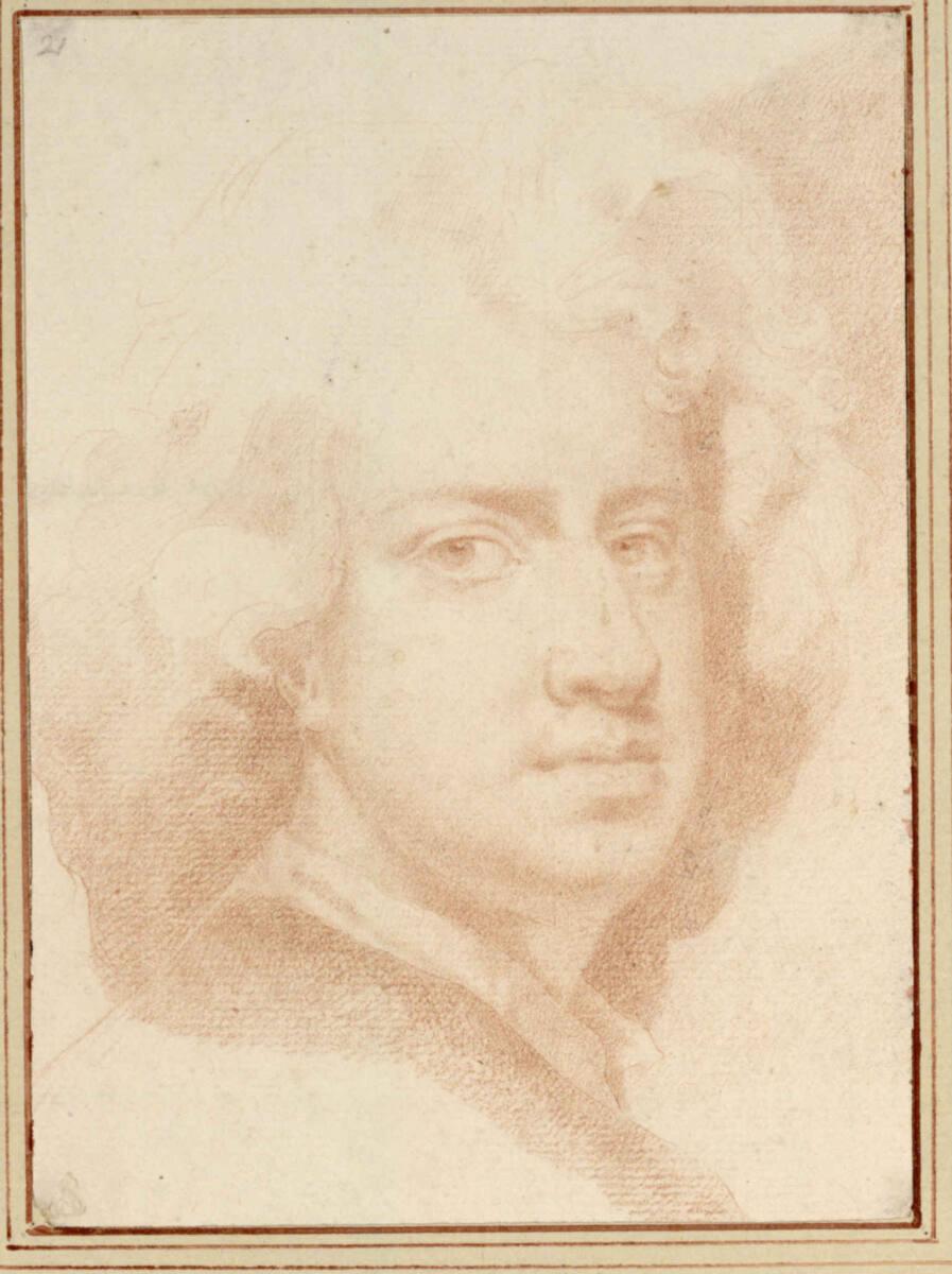Godfrey Kneller, Selbstporträt des Künstlers (Kopf), Inv. Nr.: 3717