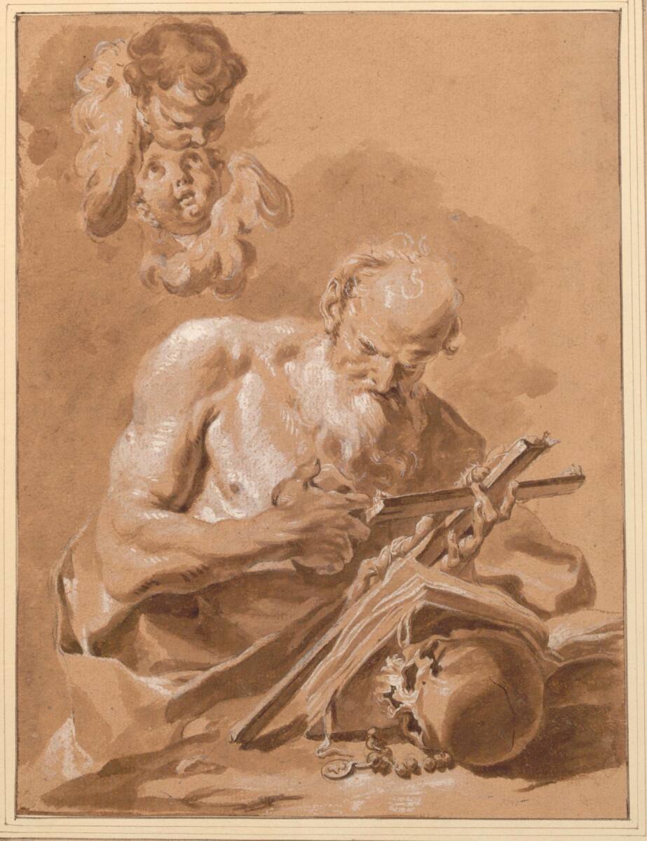 Heiliger Hieronymus im Gebet, Österreichisch