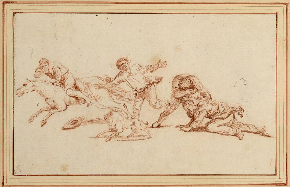 Georg Philipp Rugendas, Fliehende, Inv. Nr.: 3801