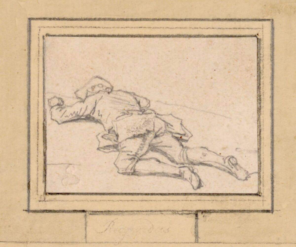 Am Boden kriechender Verwundeter, Georg Philipp Rugendas the Elder