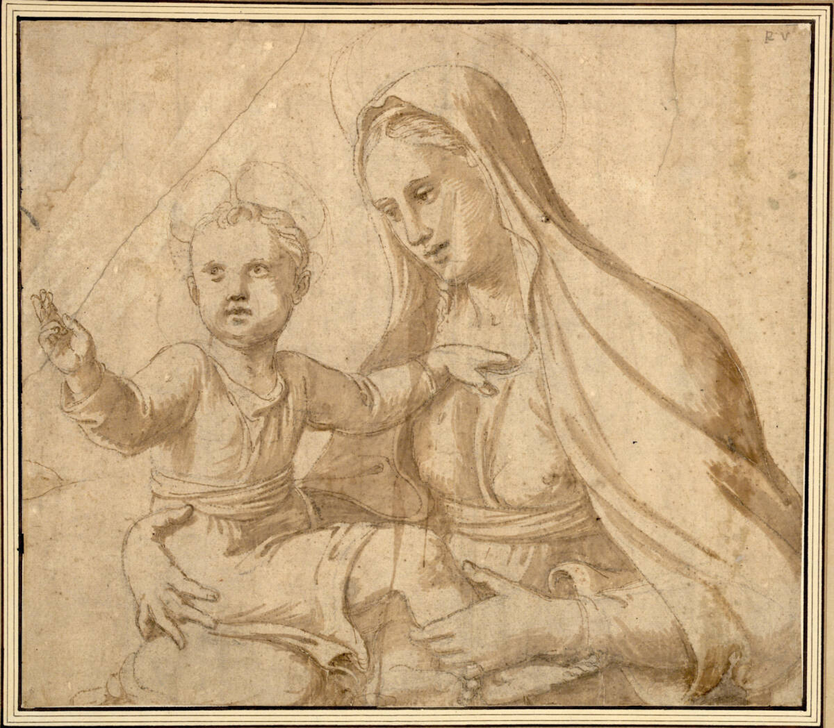 Madonna mit dem segnenden Kinde, Giulio Romano