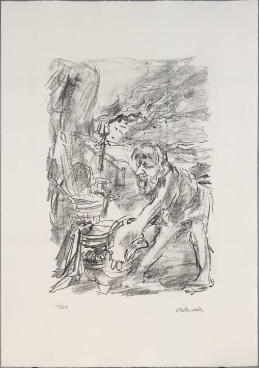 Oskar Kokoschka, Odysseus erwacht nach der Landung in Ithaka (XIII, 200 - 219), Inv. Nr.: DG197…
