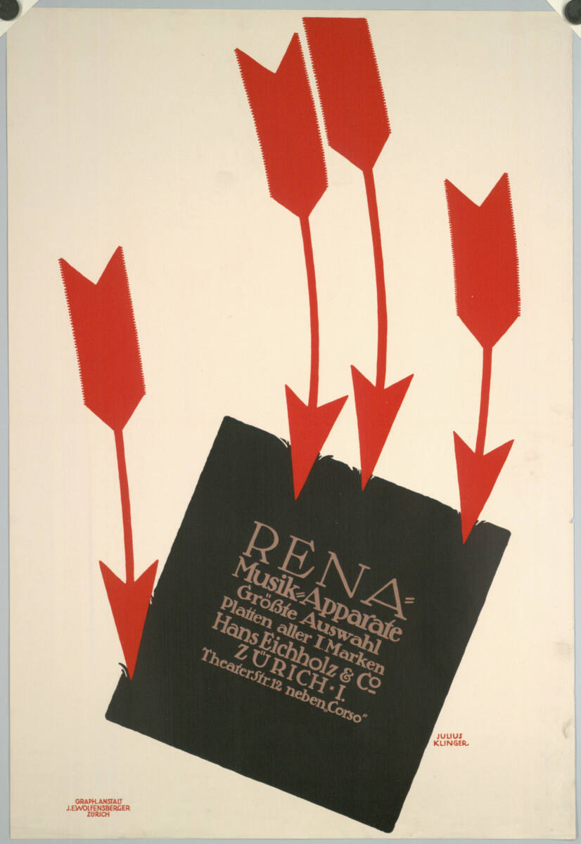 RENA Musik-Apparate; Hans Eichholz & Co., ZÜRICH, Theaterstr. 12, Zürich Graph.AnstaltJ.E.Wolfensberger, 1911