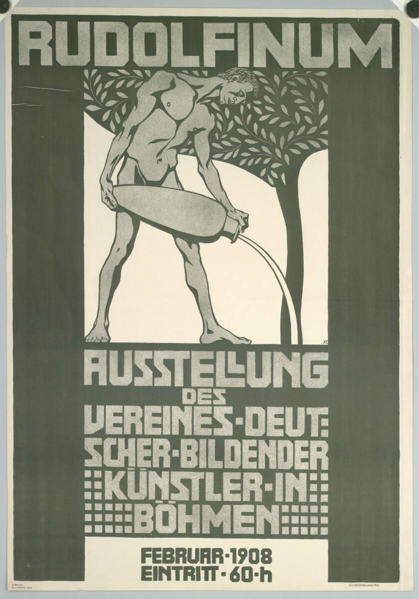 Karl Kostial, RUDOLFINUM, AUSSTELLUNG DES VEREINES DEUTSCHER BILDENDER KÜNSTLER IN BÖHMEN, FEBR…