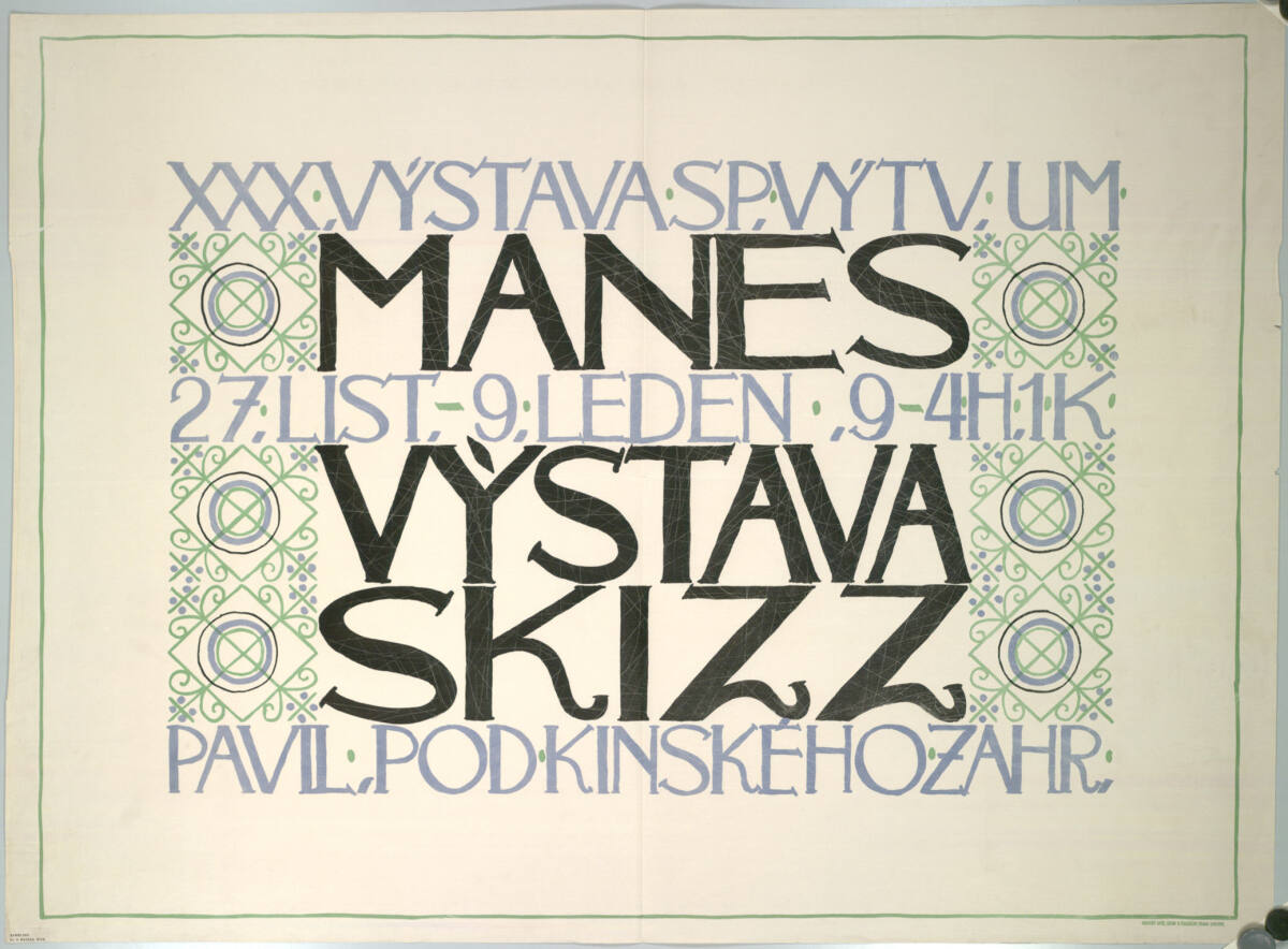XXX. VÝSTAVA SP. VÝTV. UM MANES; VÝSTAVA SKIZZ, FrantisekKysela, 1909