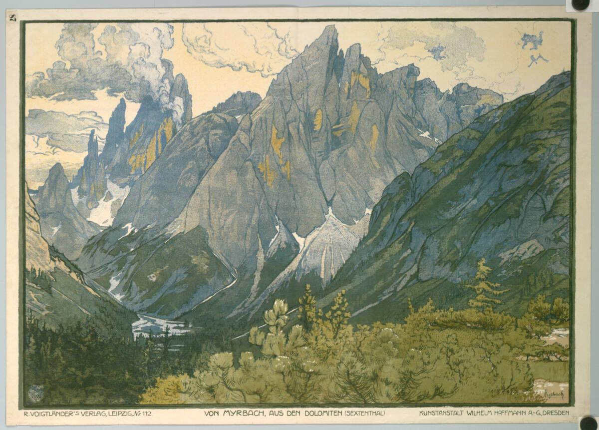 Felician von Myrbach-Rheinfeld , AUS DEN DOLOMITEN (SEXTENTHAL), Inv. Nr.: DG2003/977