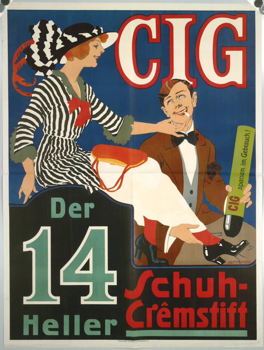 Emil Ranzenhofer, CIG Schuhcrêmstift, Inv. Nr.: DG2003/1080