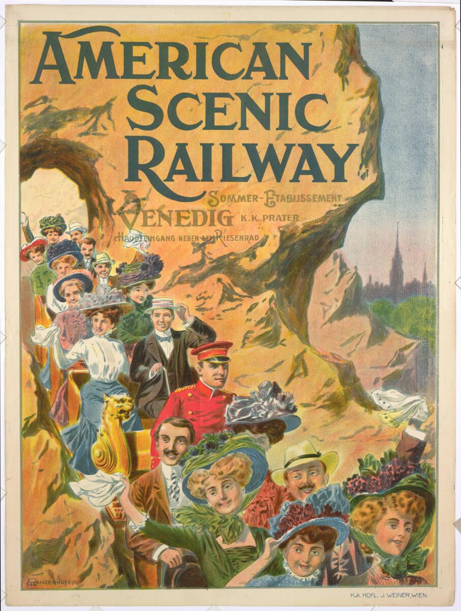 Emil Ranzenhofer, AMERICAN SCENIC RAILWAY; VENEDIG, K. K. PRATER, Inv. Nr.: DG2003/1086