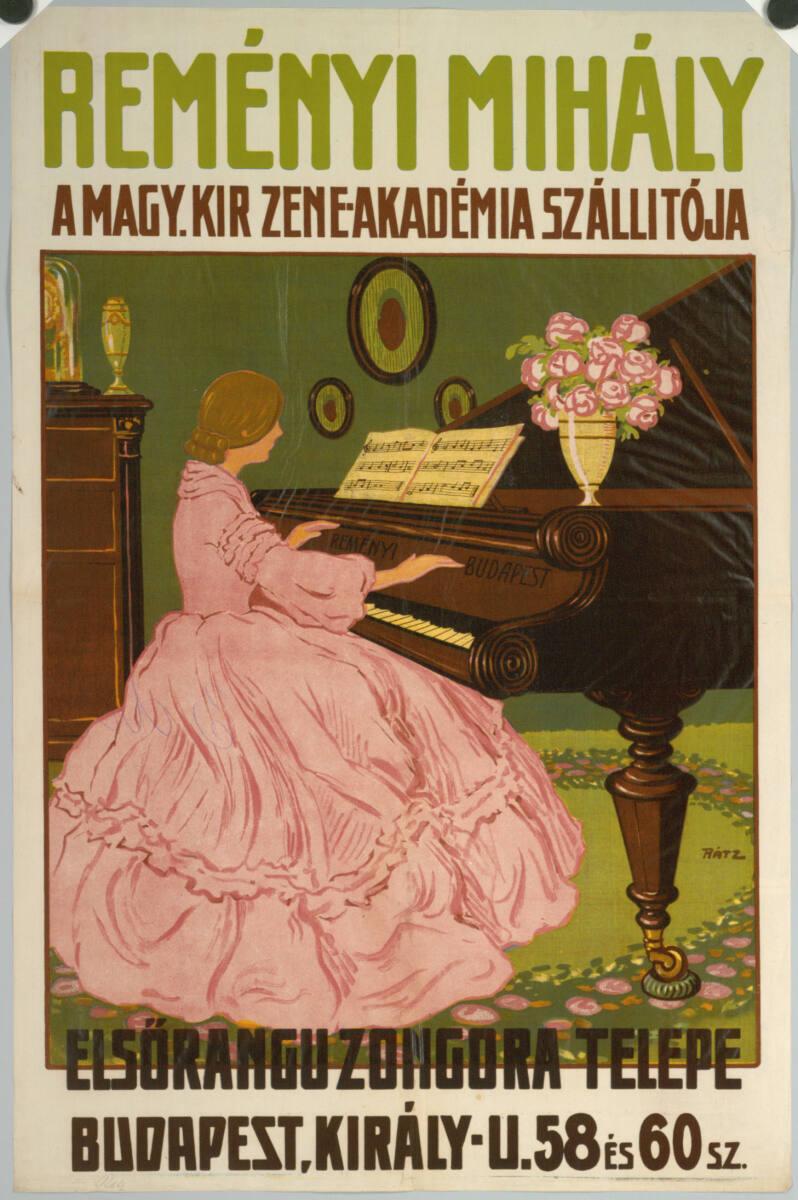 Péter Rátz, REMÉNYI MIHÁLY a Magy. Kir. Zeneakadémia szállítója  BUDAPEST, Inv. Nr.: DG2003/109…