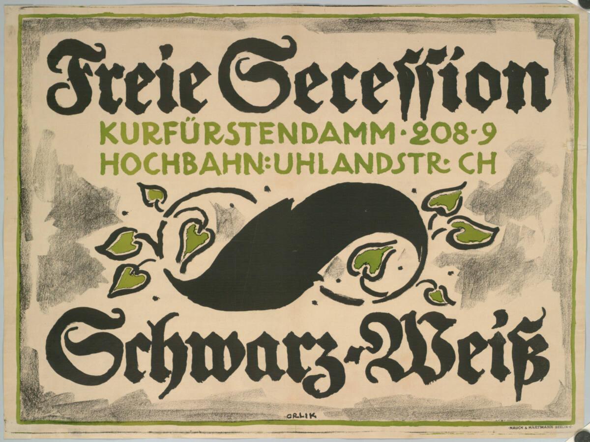 Emil Orlik, Freie Secession; Schwarz-Weiß, Inv. Nr.: DG2003/1018