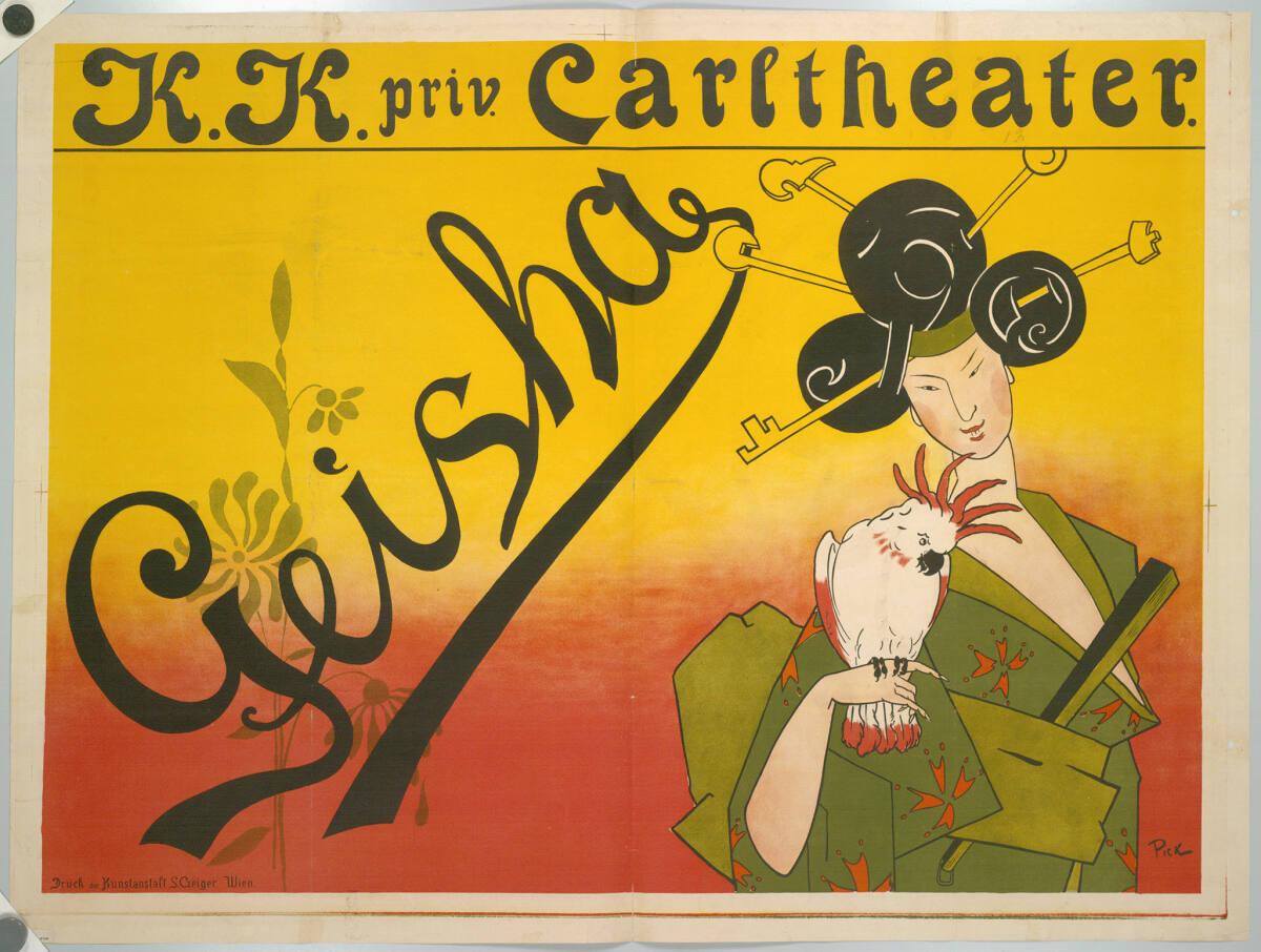 Rudolf Pick, K.K. priv. Carltheater; Geisha, Inv. Nr.: DG2003/1030