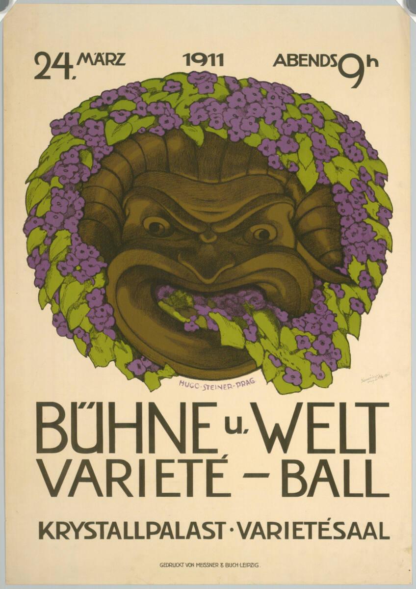 Hugo Steiner-Prag, BÜHNE u. WELT VARIETÉ-BALL; KRYSTALLPALAST; 1911, Inv. Nr.: DG2003/1201