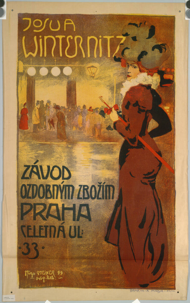JOSUA WINTERNITZ; ZÁVOD OZDOBNÝM ZBOZÍM; PRAHA, Prag AndreasHaase, 1899