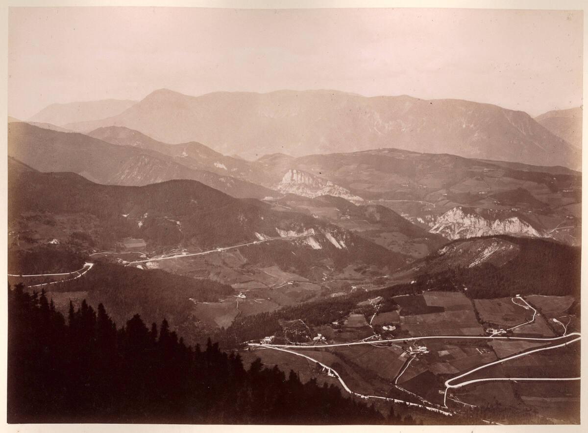 Würthle & Spinnhirn, Friedrich Würthle, Panorama der Semmeringbahn vom Sonnwendstein aus, Inv. …