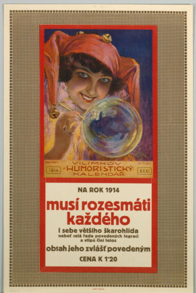 Anonym, VILÍMKUV HUMORISTICKÝ KALENDÁR NA ROK 1914; musí rozesmáti kazdého, Inv. Nr.: DG2003/17…