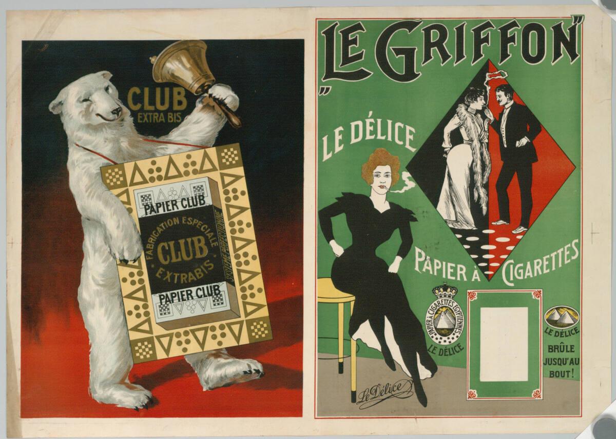 Anonym, PAPIER CLUB EXTRA BIS; "LE GRIFFON"; PAPIER À CIGARETTES, Inv. Nr.: DG2003/1776