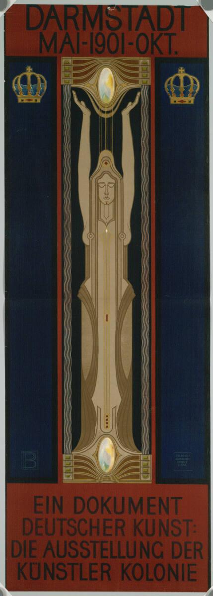 Peter Behrens, DARMSTADT 1901; AUSSTELLUNG DER KÜNSTLER KOLONIE, Inv. Nr.: DG2003/1813