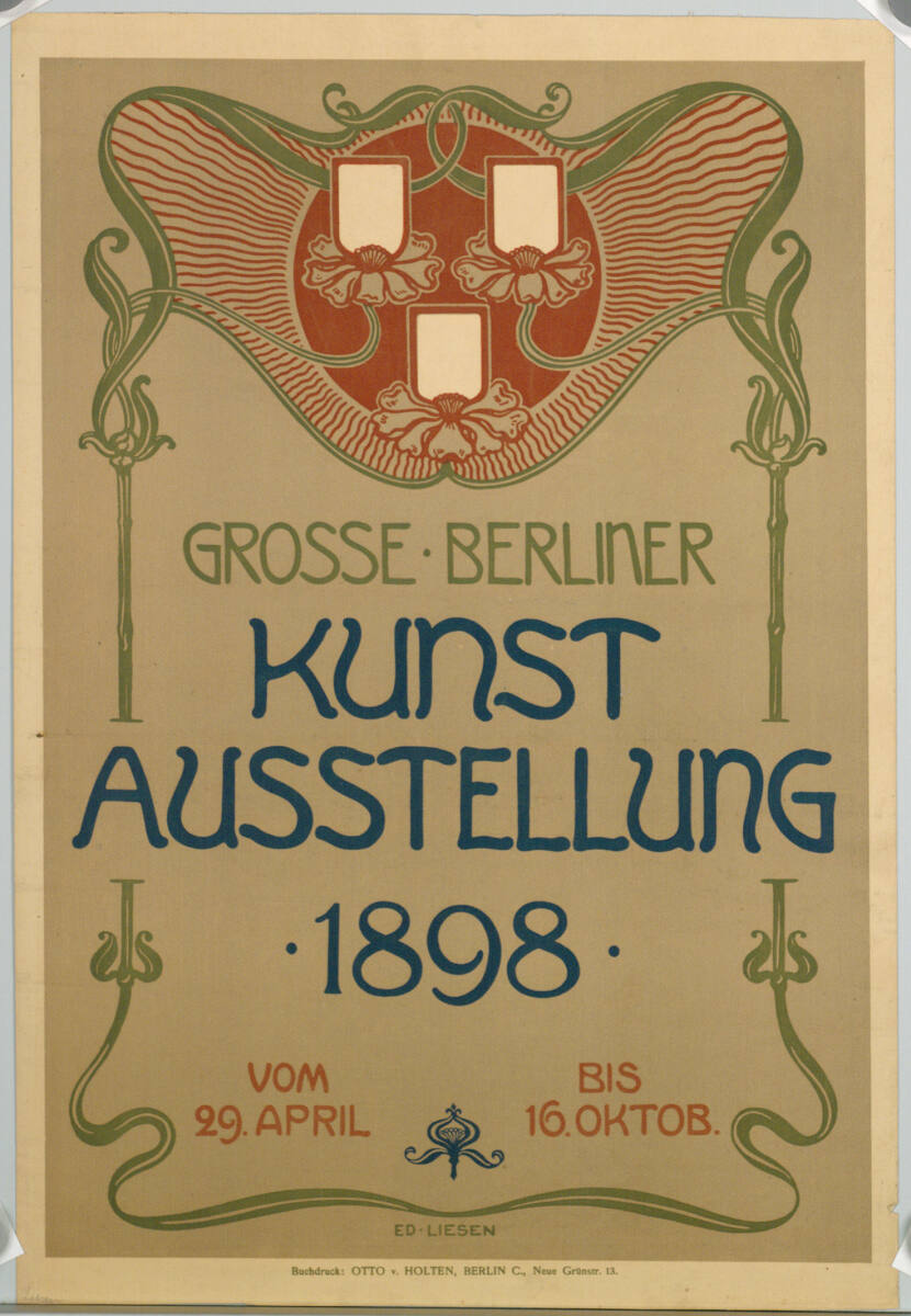 GROSSE BERLINER KUNSTAUSSTELLUNG 1898, Berlin OttovonHolten, 1898