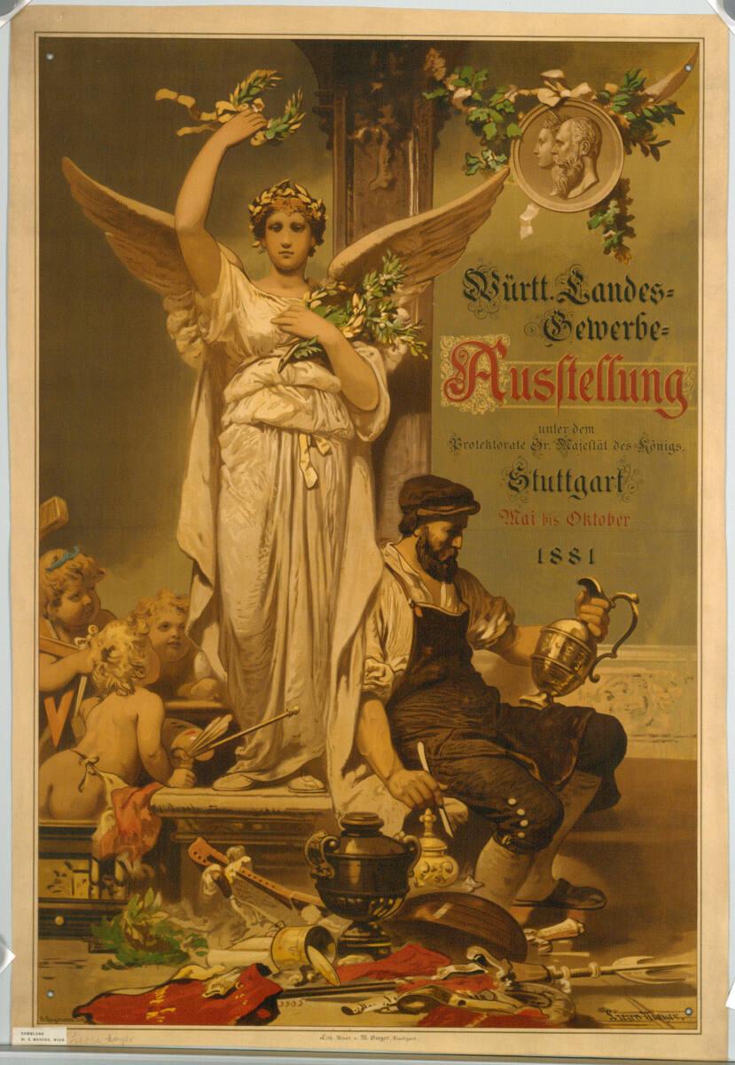 Alexander von Liezen-Mayer, Württ. Landes-Gewerbe Ausstellung; Stuttgart; 1881, Inv. Nr.: DG200…