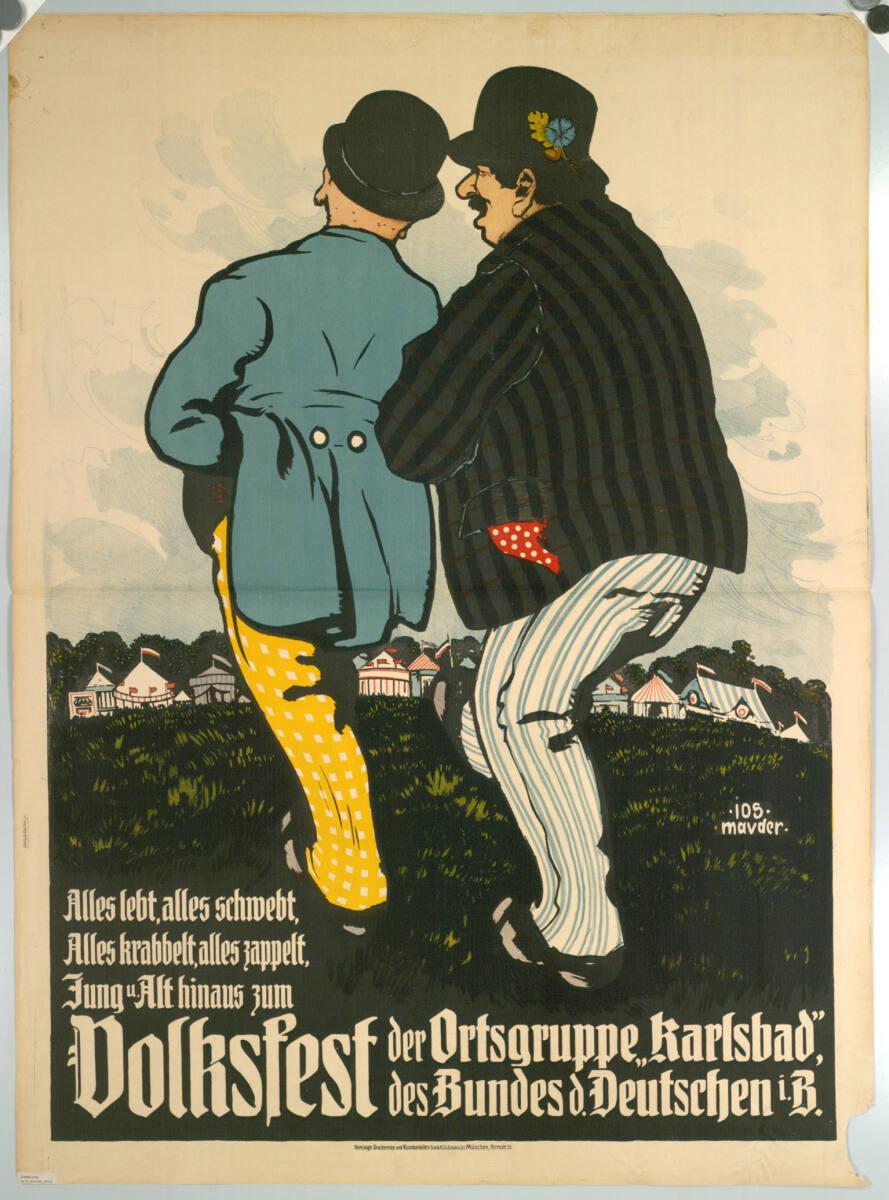 Josef Mauder, Volksfest der Ortsgruppe "Karlsbad" des Bundes d. Deutschen i. B., Inv. Nr.: DG20…