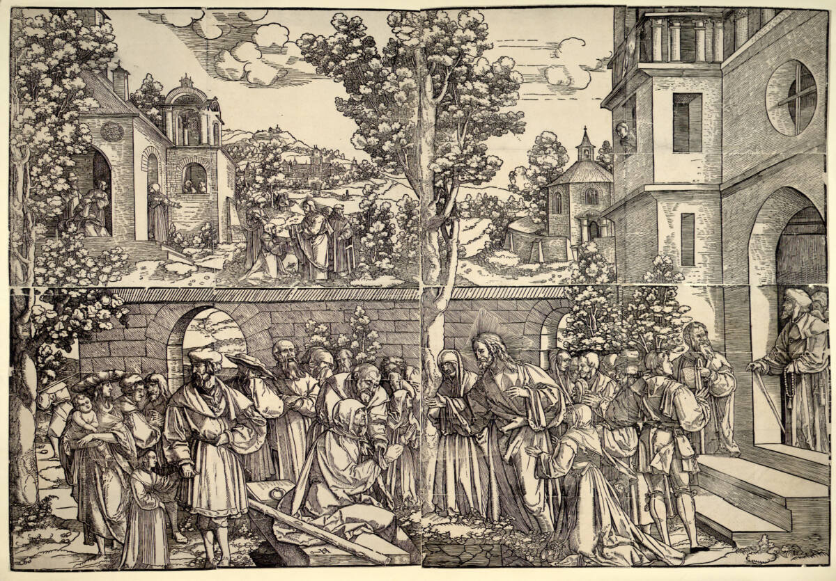 Die Auferweckung des Lazarus, Hans Leonhard Schäufelein