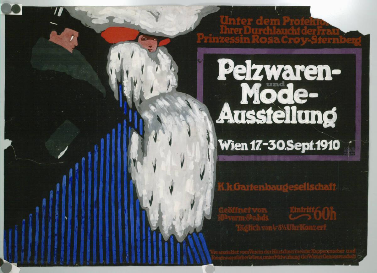 Louis Oppenheim, Pelzwaren- und Mode-Ausstellung; 1910; Wien, K. K. Gartenbau Gesellschaft, Inv…