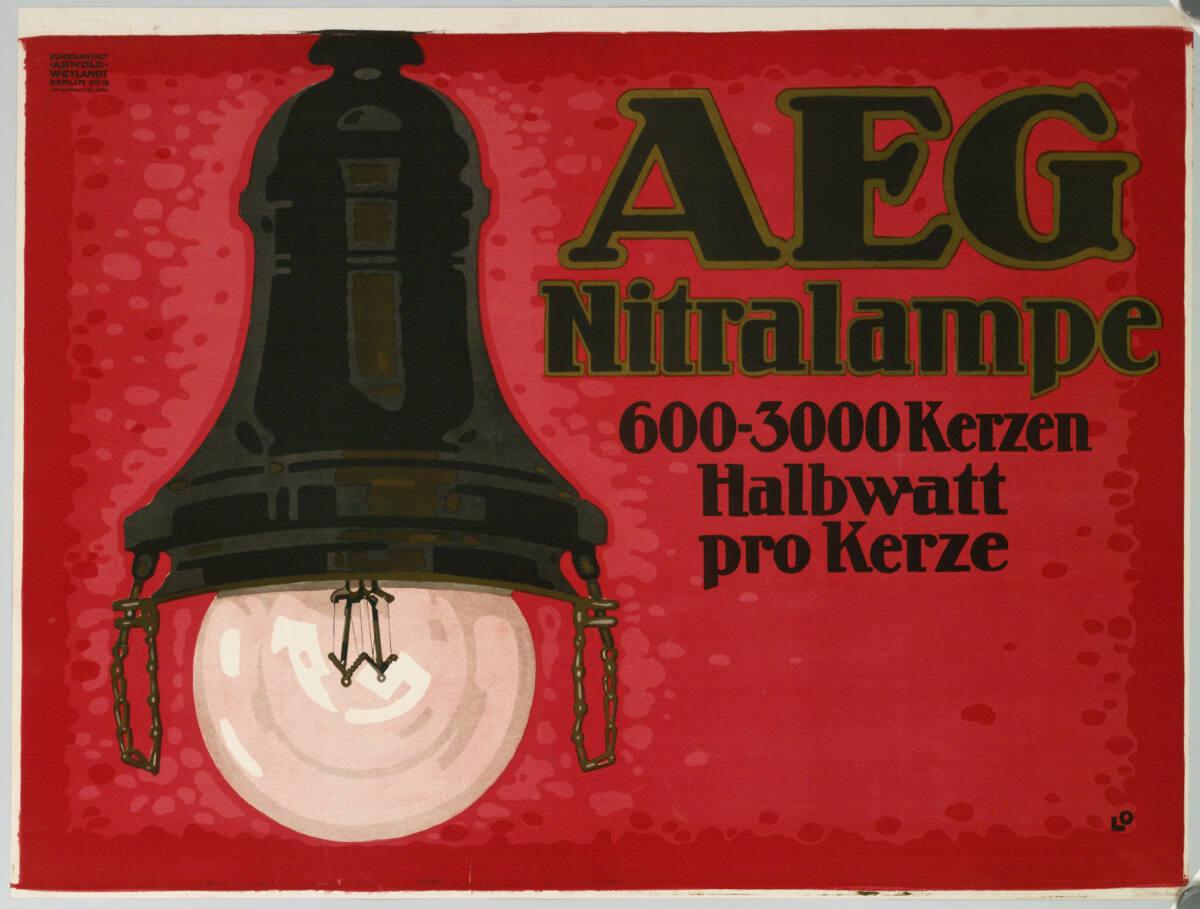 Louis Oppenheim, AEG Nitralampe, Inv. Nr.: DG2003/2225