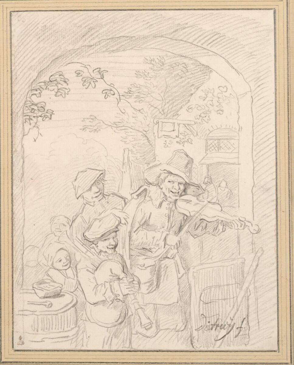 Christian Wilhelm Ernst Dietrich, Die Bettelmusikanten, Inv. Nr.: 4022