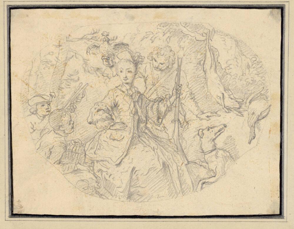 Christian Wilhelm Ernst Dietrich, Die schöne Jägerin, Inv. Nr.: 4023